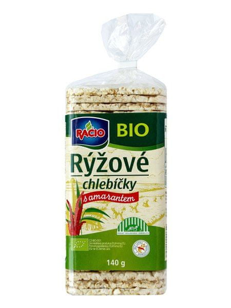 RACIO Chlebík BIO ryžový s amarantom 140g (bal. 12ks)